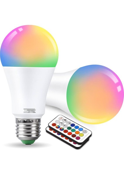 LED Ampul Enerji Dostu Rgb Işıklı 100W LED Işık