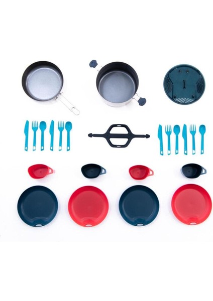 Yemek Seti - 4 Kişilik - Paslanmaz Çelik - Yapışmaz Kaplama - 3,5 L - MH500 modelleri