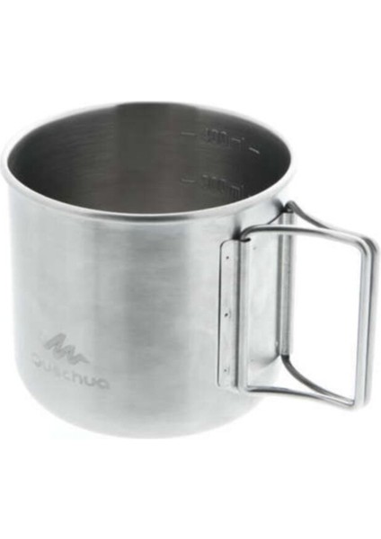 Metalik Paslanmaz Çelik Fincan - 0,4 L - MH150 Paslanmaz Çelik Tek Kişilik Bpa Free