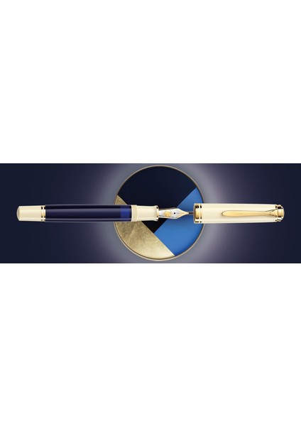 Souveran M800 Cream Blue Fountain Pen modelleri