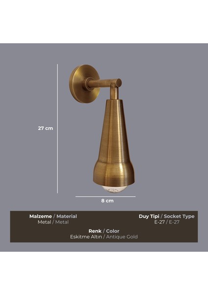 Vita Eskitme Gold Aplik