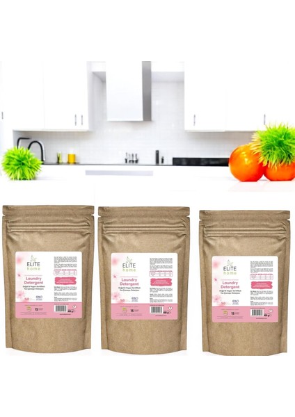 Doğal ve Vegan Sertifikalı Toz Çamaşır Deterjanı Lavanta Yağlı 400 gr 3 Lü Set fiyatları