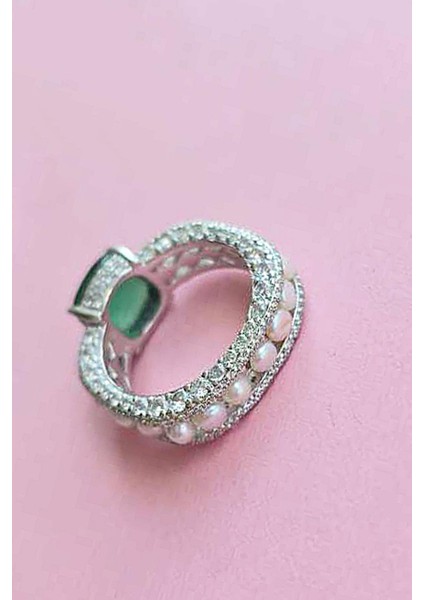 Ithal Kök Zümrüt Vıp Figürlü Damla Gümüş Yüzük indirimleri