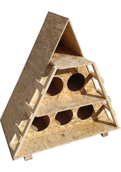 Kedi Evi Dış Ortam Uygun Ahşap Kedi Evi Osb 100x90x55 cm fiyatları