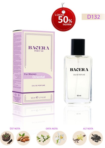 Bacera D132 Oriental Kadın Parfüm 50 ml