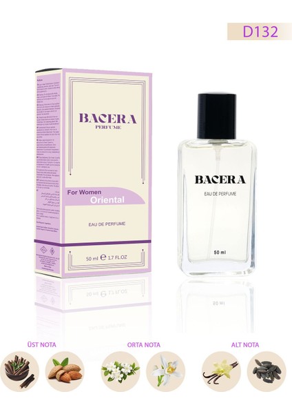 Bacera D132 Oriental Kadın Parfüm 50 ml modelleri