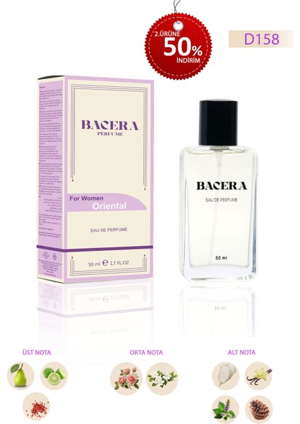 Bacera D158 Oriental Kadın Parfüm 50 ml