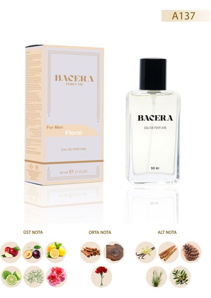A137 Floral Erkek Parfüm 50 ml