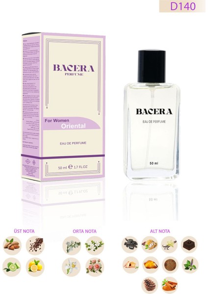 D140 Oriental Kadın Parfüm 50 ml modelleri