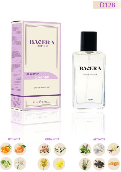 Bacera D128 Oriental Kadın Parfüm 50 ml modelleri