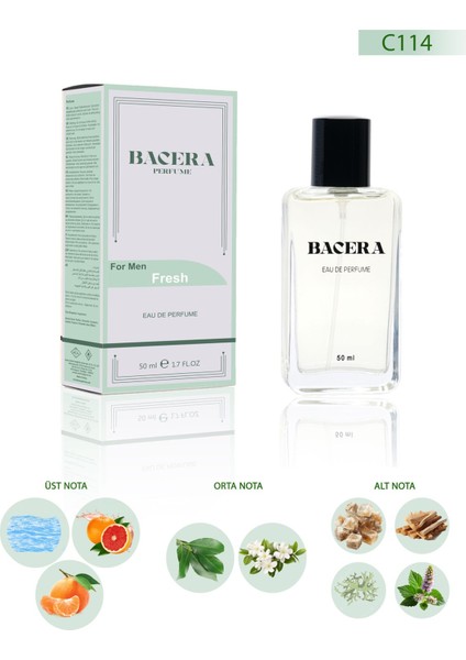C114 Fresh Erkek Parfüm 50 ml
