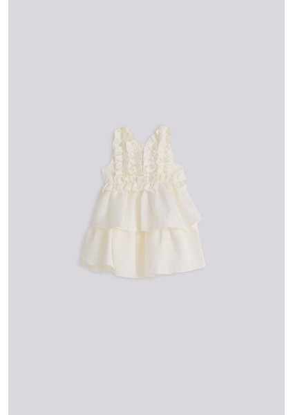 Bg Store Kız Bebek Beyaz Elbise