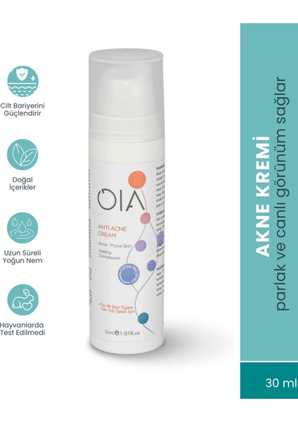 Ozonized Corrective Anti-Acne Care Cream 30 ml | Sebum Dengeleyici