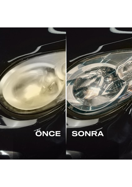 Headlight Restorer Nano Seramik Far Yenileme ve Koruma Kiti-3 Yıl DAYANIM-10ML-FAR Temizleme
