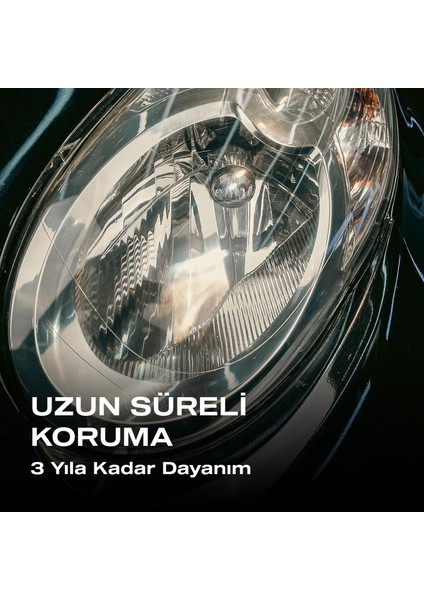 Headlight Restorer Nano Seramik Far Yenileme ve Koruma Kiti-3 Yıl DAYANIM-10ML-FAR Temizleme