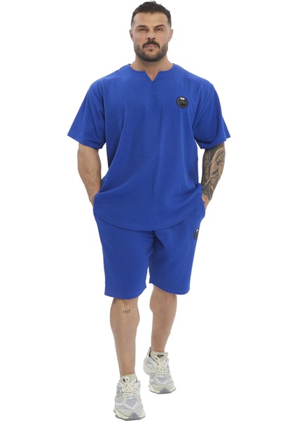 Oversize T-Shirt Pamuklu, Armalı Rag Top Big Sam 3377 fiyatları