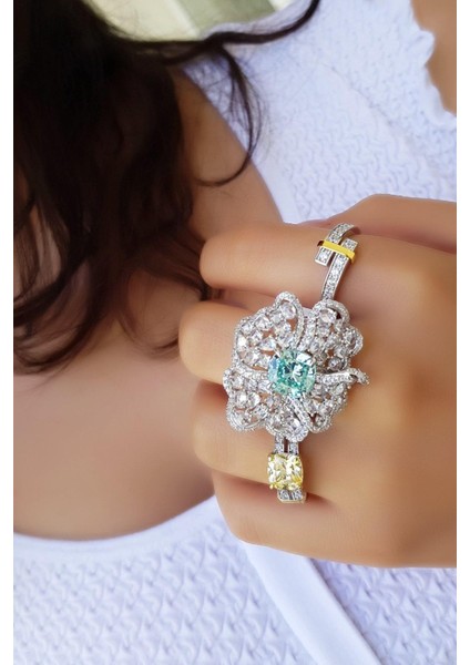 Ithal Mozanit D Color Sirius Gümüş Yüzük fiyatları