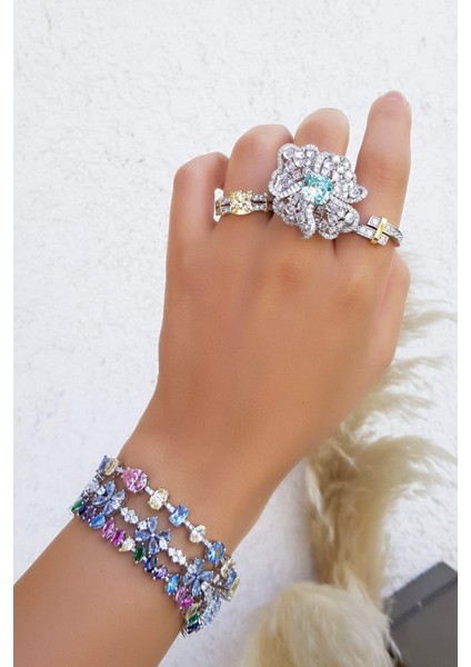 Ithal Mozanit D Color Sirius Gümüş Yüzük indirimleri