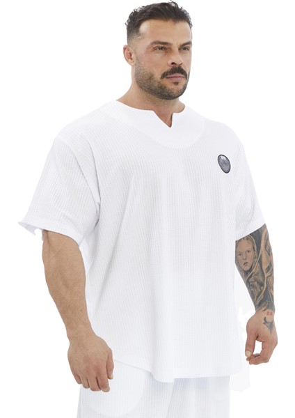 Oversize T-Shirt Pamuklu, Armalı Rag Top Big Sam 3377 fırsatları