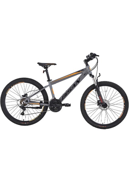 Cooper Dağ Bisikleti 35 cm Hd 26 Jant 21 Vites Füme Siyah Turuncu