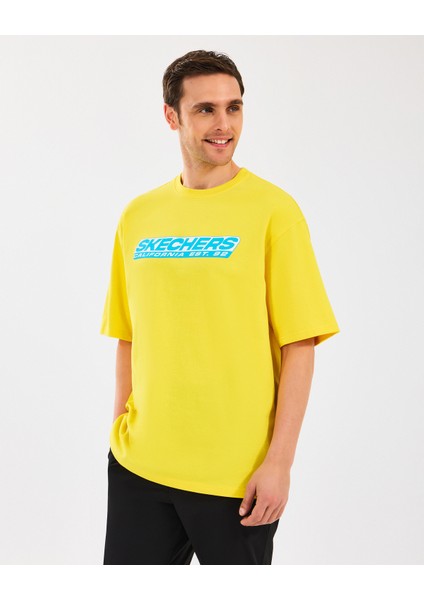 M Heavyweight Graphic Tee T-Shirt Erkek Sarı Tshirt S2510156-200 fiyatları