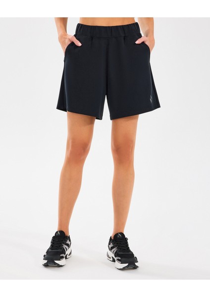 W Lounge Regular 5 Inch Sweatshort Kadın Siyah Şort S2510059-001