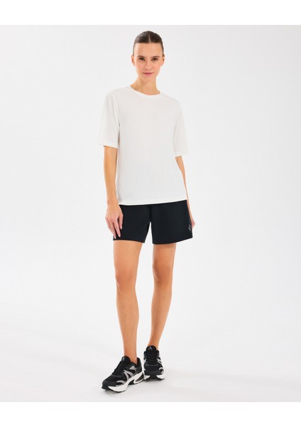 W Lounge Regular 5 Inch Sweatshort Kadın Siyah Şort S2510059-001