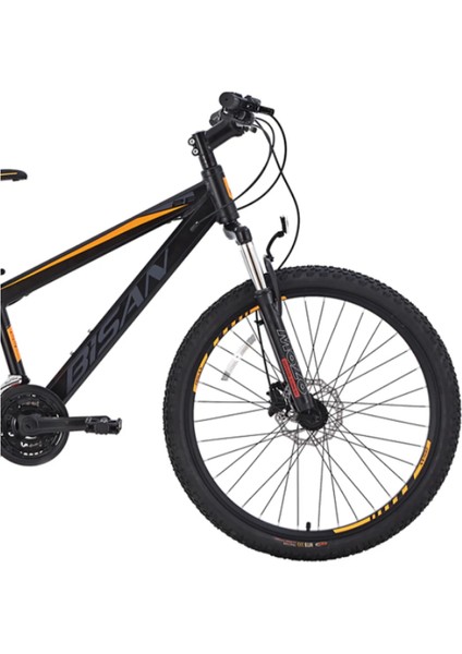 Cooper Dağ Bisikleti 35 cm Hd 26 Jant 21 Vites Mat Siyah Turuncu