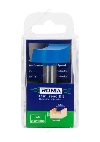 Ahşap Freze Bıçağı 04-38116012K Oluk Freze Ucu Sap 12 mm