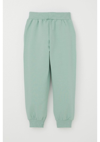 Kız Çocuk Eşofman Altı Çima Dikiş Detaylı Cepli 3-7 Yaş, Su Yeşili fiyatları