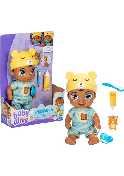 Lil Dreamer Snoozer Bear Sleepy Bebek F9967