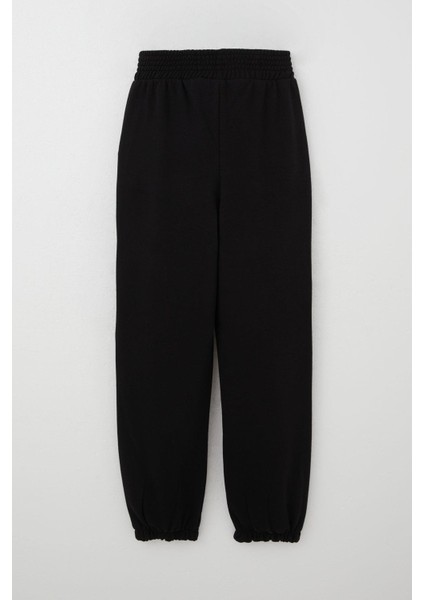 Kız Çocuk Eşofman Altı Bel Kısmı Arma Detaylı Incili 9-14 Yaş, Siyah fiyatları