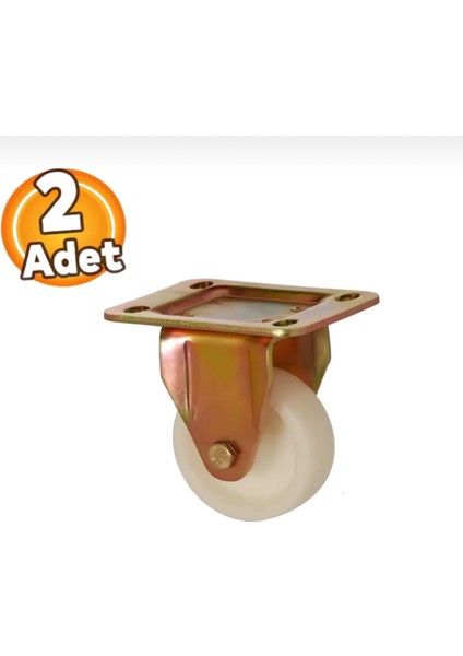 4004 Pab 055 Polyamid Ağır Burçlu Sabit Teker (2 Adet)