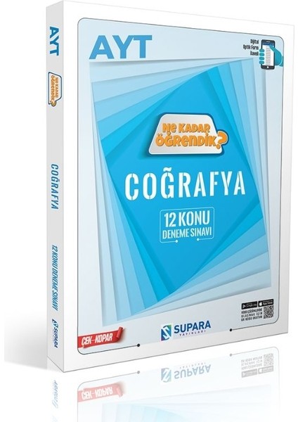 Supara Ayt Coğrafya 12 Konu Deneme Ne Kadar Öğrendik Çek Kopar Supara Yayınları fiyatları