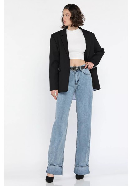 Duble Paça Kadın Mom Jean Kot Pantolon fiyatları