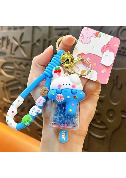 Küçük Tavşan Dondurma Keychain Sıcak Uçan Kuş Küçük Pendant Çantası Işleri (Yurt Dışından)