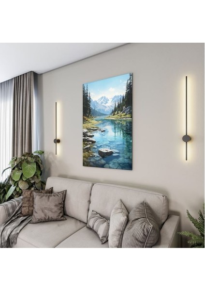 Doğa Manzaralı Cam Tablo - Karışık - Dikey Motif 01-078 fırsatları