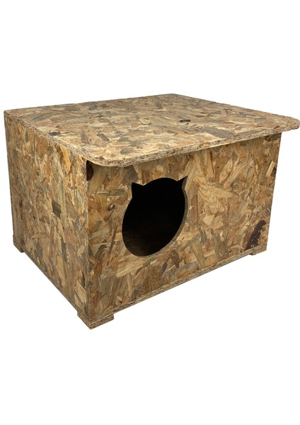 Kedi Evi Dış Ortam Uygun Ahşap Kedi Evi Osb 35x33x23 cm fiyatları