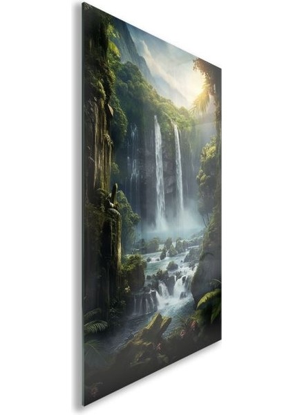 Doğa Manzaralı Cam Tablo - Karışık - Dikey Motif 01-063 fiyatları