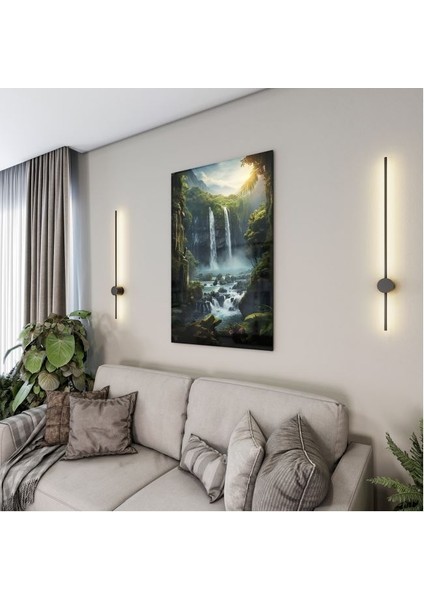 Doğa Manzaralı Cam Tablo - Karışık - Dikey Motif 01-063 fırsatları