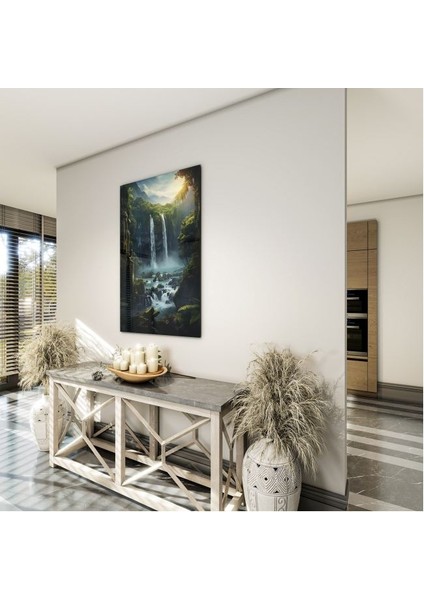 Doğa Manzaralı Cam Tablo - Karışık - Dikey Motif 01-063 indirimleri