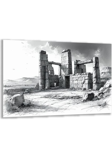 Doğa Manzaralı Cam Tablo - Anadolu - Yatay Motif 03-070