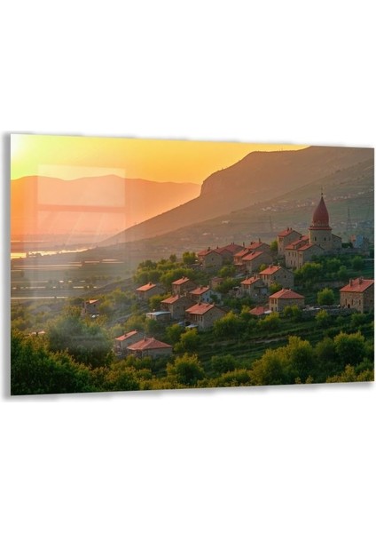 Doğa Manzaralı Cam Tablo - Anadolu - Yatay Motif 03-086