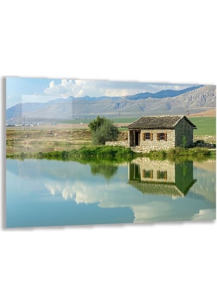 Doğa Manzaralı Cam Tablo - Anadolu - Yatay Motif 03-006