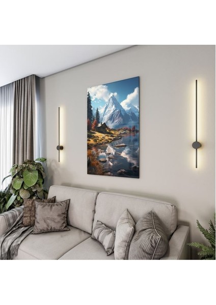 Doğa Manzaralı Cam Tablo - Karışık - Dikey Motif 01-060 fırsatları