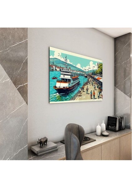 Doğa Manzaralı Cam Tablo - Istanbul - Yatay Motif 02-026 modelleri