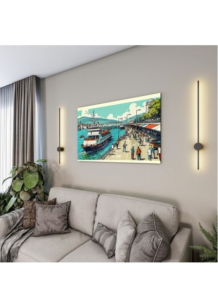Doğa Manzaralı Cam Tablo - Istanbul - Yatay Motif 02-026 fırsatları
