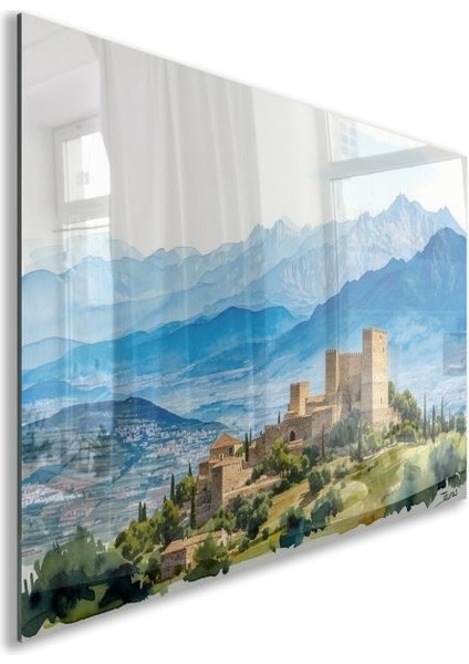 Doğa Manzaralı Cam Tablo - Anadolu - Yatay Motif 03-016 fiyatları