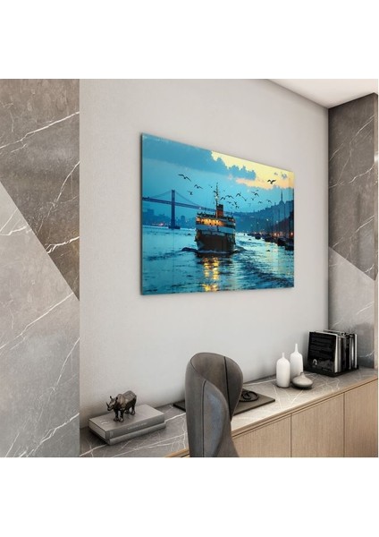Doğa Manzaralı Cam Tablo - Istanbul - Yatay Motif 02-017 modelleri