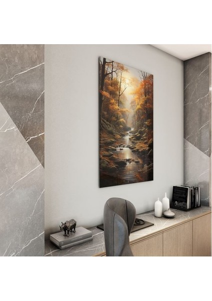 Doğa Manzaralı Cam Tablo - Karışık - Dikey Motif 01-017 modelleri